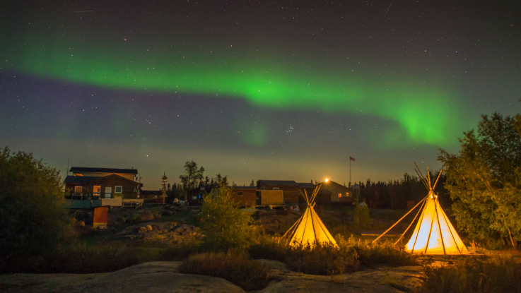 Auroras boreales en Yellowknife